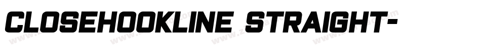 closeHookline Straight字体转换